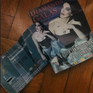 diamanda galas, flyer and ticket 2001 athens national opera house